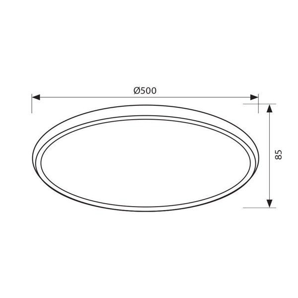 Снимка на LED плафон Hera мултифунк. с дистанционно - 60W - Vivalux - VIV004165
