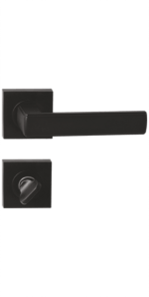 Снимка на Дръжка YALE Сиена - черен мат с розетки за WC