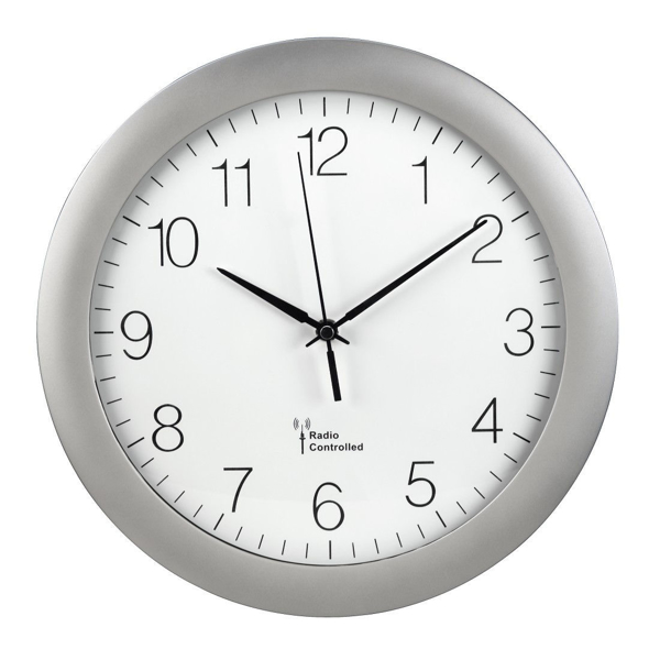 Снимка на DCF радио часовник стенен "PG-300" - сребърен Х