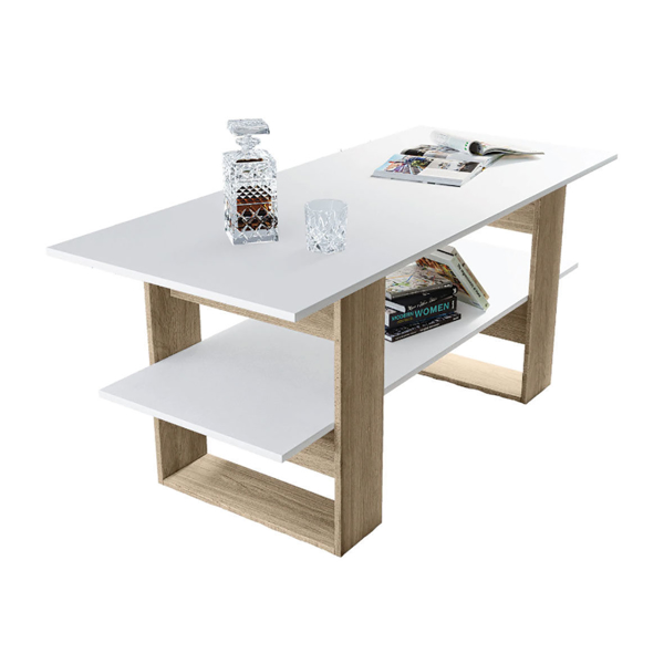 Снимка на Маса Холна City 6251 Сонома Арвен+Бяло гладко