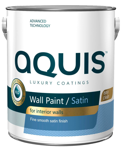 Снимка на Латекс Аквис Сатен бял Р - 2,5 л - Мегахим - 10-01165