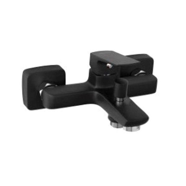 Снимка на Смесител стенен за вана / душ Vitto черен мат