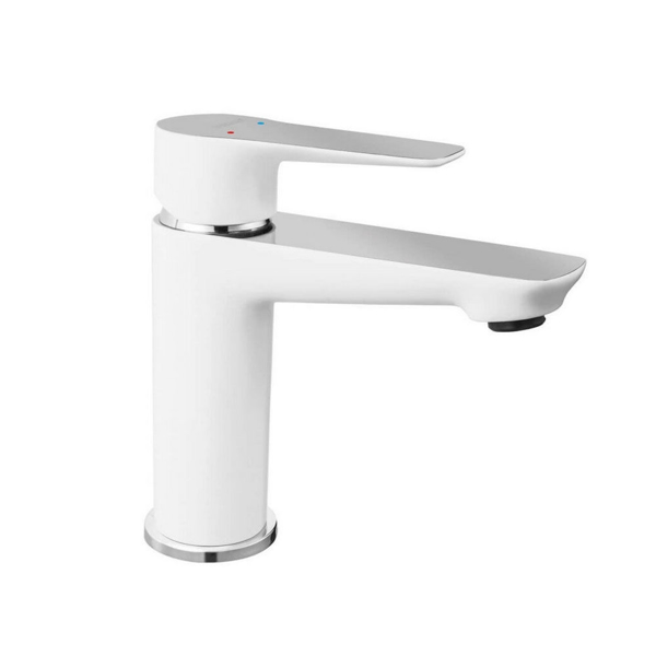 Снимка на Смесител стоящ за умивалник ADORE - бяло-хром - Ferro - BDR2