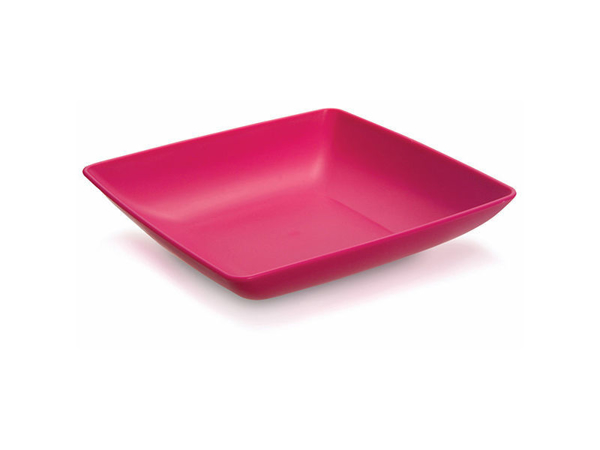 Снимка на Чиния PVC плато дълбока квадратна за сервиране (17,5X17,5X3,5 см)M-635