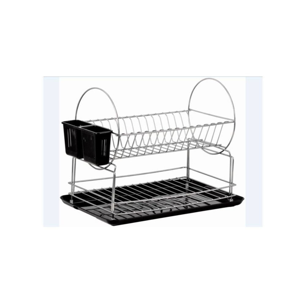 Снимка на Сушилник за чинии двуетажен - хром - TK-788