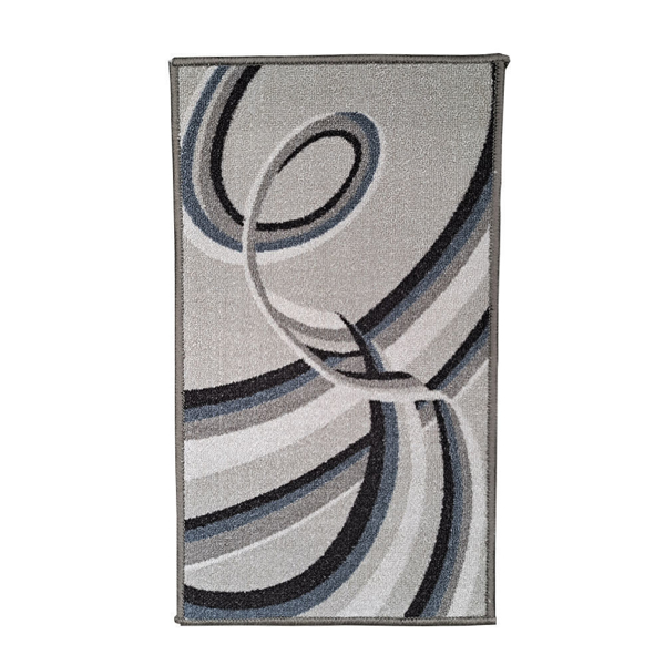 Снимка на Килим мокетен 140х200  сиво черни спирали 0622RS39V2