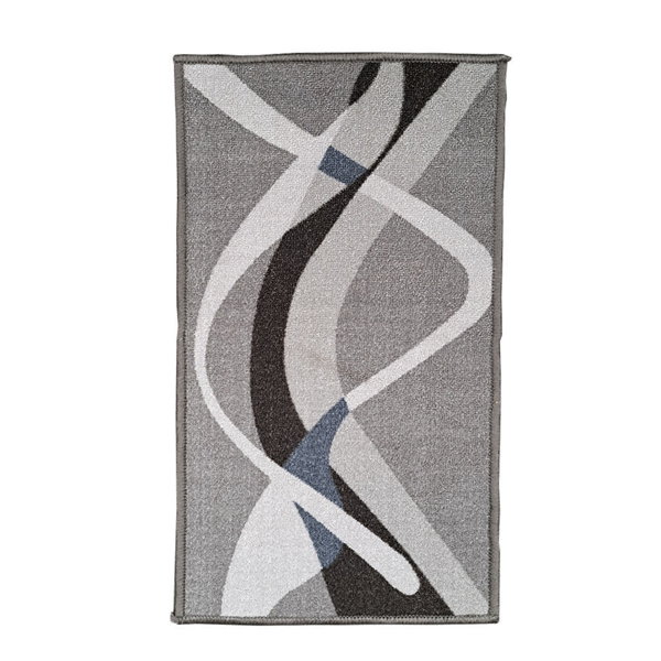 Снимка на Килим мокетен 120х180 сиво черни вълни 0622RS56V1