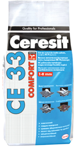 Снимка на Фугираща смес Ceresit СЕ 33 - бяла - 2кг.