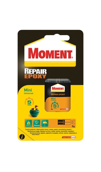 Снимка на Лепило двукомпонентно епоксидно Moment - 6мл.