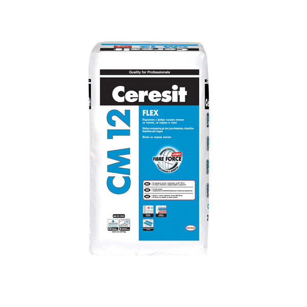 Снимка на Лепило Ceresit CM12 за плочки гъвкаво - 25кг.