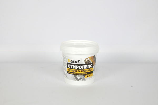 Снимка на Лепило за стиропор Стиролепс - 1.2 кг.