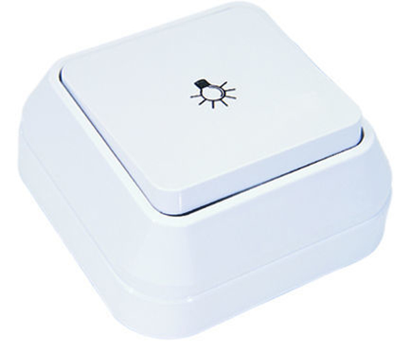 Снимка на Ключ стълбищен бял външен монтаж МИ