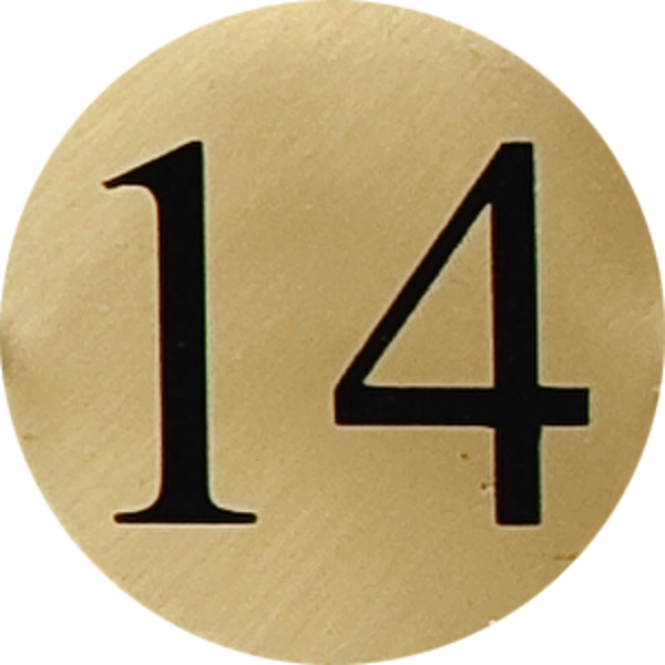 Снимка на Табела за врата Ф43-месинг