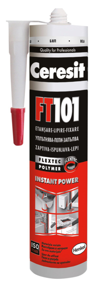 Снимка на Лепило уплътнител Ceresit FT 101 бяло - 280мл