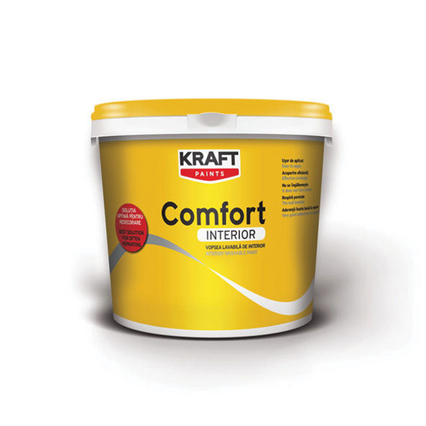 Снимка на Латекс бял COMFORT - 4 л - Kraft - KRRO4LT