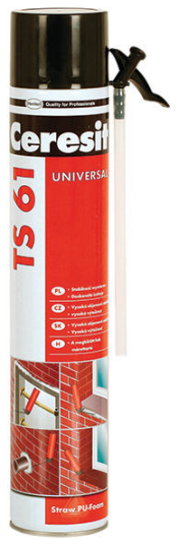 Снимка на Пяна полиуретанова монтажна Ceresit TS61 - 750 мл