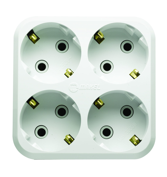 Снимка на Разклонител четирипосочен с щепсел - тип детелина - 10001205