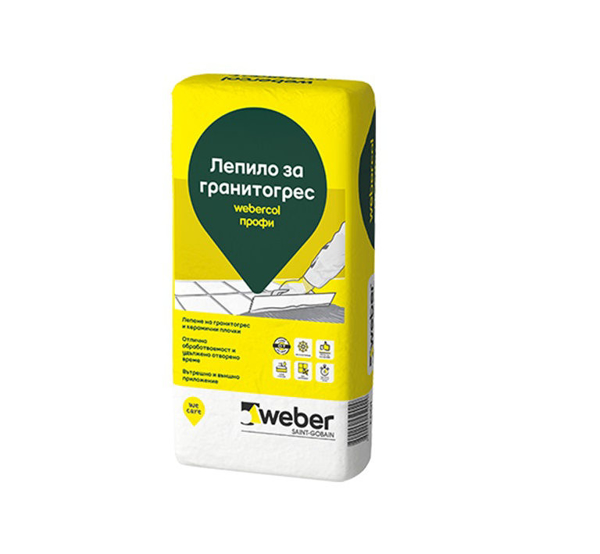 Снимка на Лепило Профи Weber F601 - 25 кг.