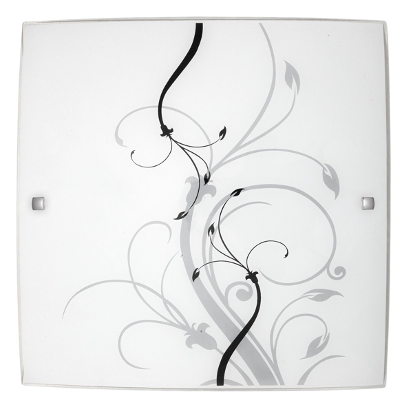 Снимка на Аплик Soley 1817 - бял - прозрачна шарка - 230V - 50Hz - E27 - 300mm - Rabalux