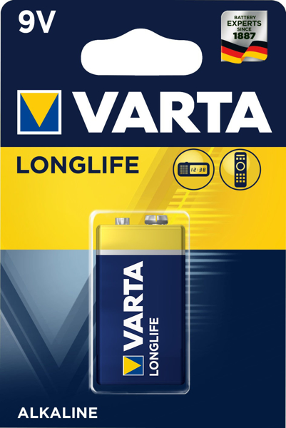 Снимка на Алкалнa Батерия Varta Longlife - 9V - 1 бр - VARTA