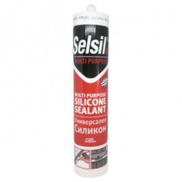 Снимка на Силикон универсален SILICONE SEALANT - 280мл. - черен - SELSIL