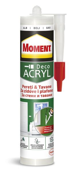 Снимка на Силикон Moment Acryl акрилен за стени и тавани - 280 мл
