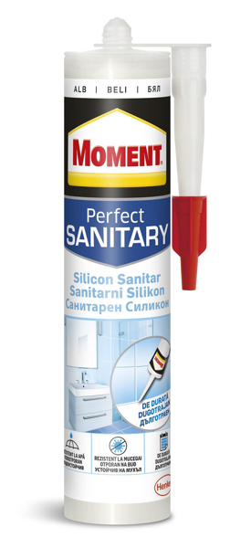 Снимка на Силикон санитарен Moment Sanitary Silicone бял - 280 мл