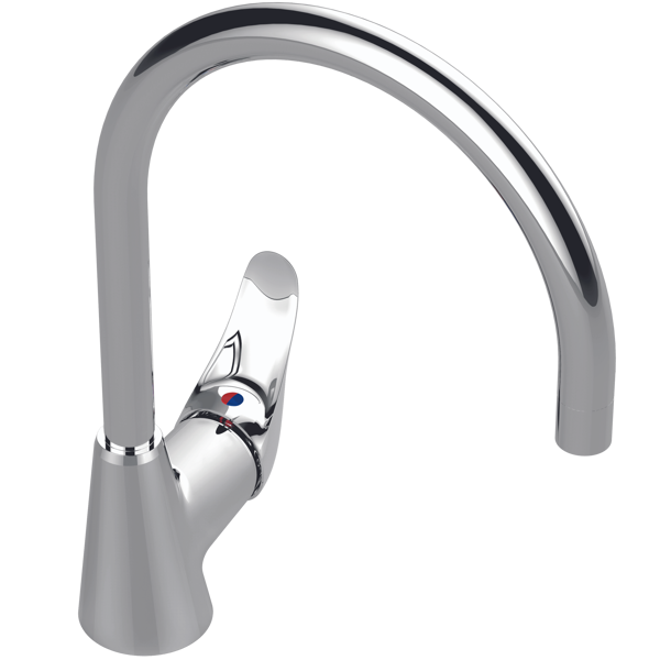 Снимка на B0881AA С-л ORION стоящ за кухня с тръбен чучур - Vidima