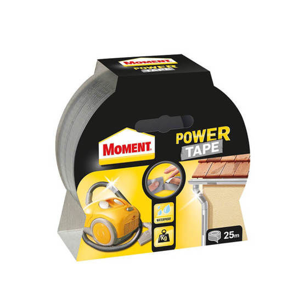 Снимка на Лента универсална свръхздрава Moment Power Tape - сребро - 25 м