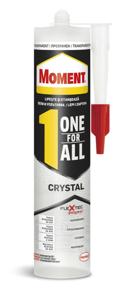 Снимка на Лепило монтажно Moment OneForAll Crystal Flextec прозрачно - 290 гр.