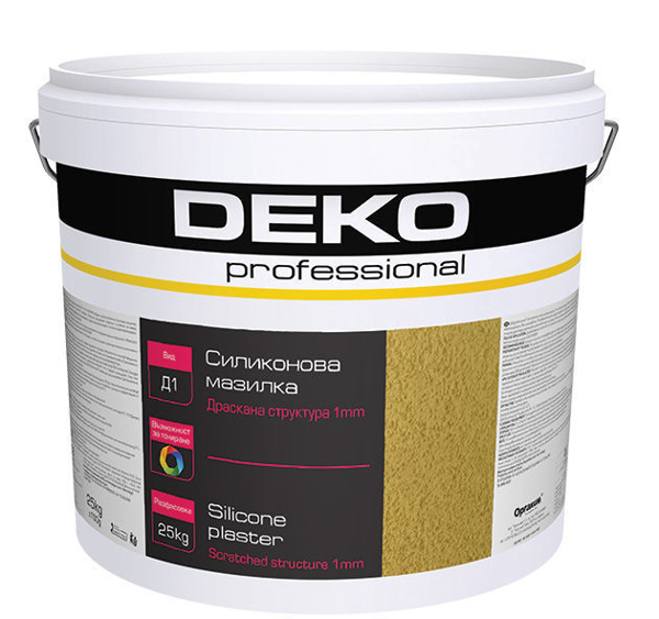 Снимка на Мазилка силиконова драскана Deko Professional T8500 D1 - 25 кг - Оргахим