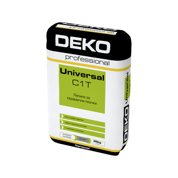 Снимка на Лепило за плочки DEKO Universal C1T - 25кг. - Оргахим
