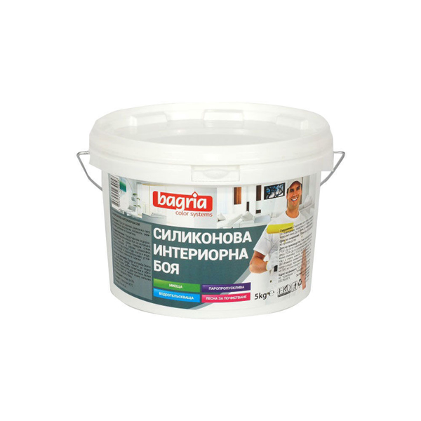 Снимка на Интериорна силиконова боя БАГРИА - 5кг. - Селт