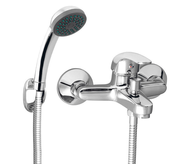 Снимка на Смесител стенен за вана душ с аксесоари Vasto - FERRO - BVA11