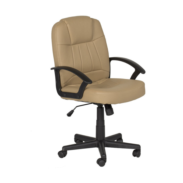 Снимка на Офис стол от еко кожа CARMEN -  бежов цвят - Carmen - 6080