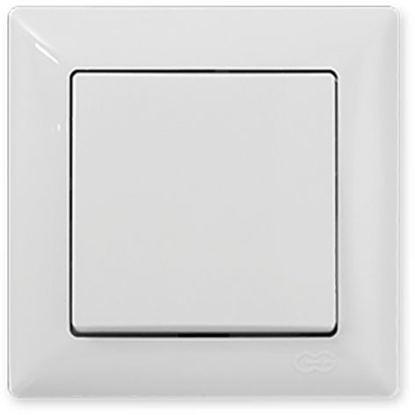 Снимка на Единичен ключ ВИЗАЖ сх. 1 - бял