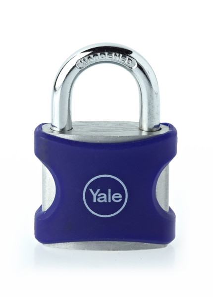 Снимка на Катинар YALE за багаж с ключ, 25 мм скоба 12 мм - сив