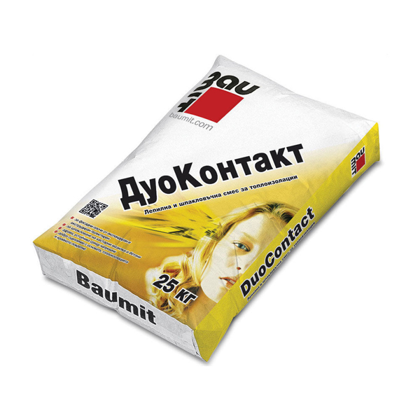 Снимка на Лепило шпакловка ДуоКонтакт за топлоизолация - 25 кг. - Baumit - 26101BG
