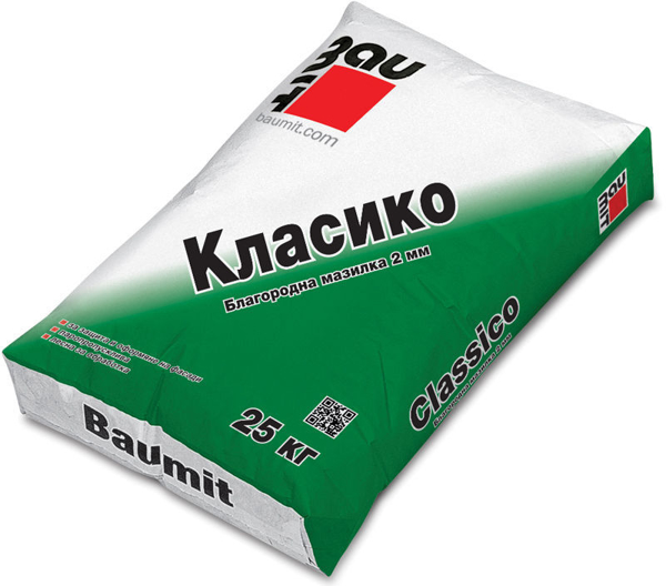 Снимка на Мазилка благородна Баумит Класико - 25 кг. - Baumit - 23004BGWEIS