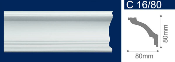 Снимка на Перваз XPS C16/80 /80х80 мм/