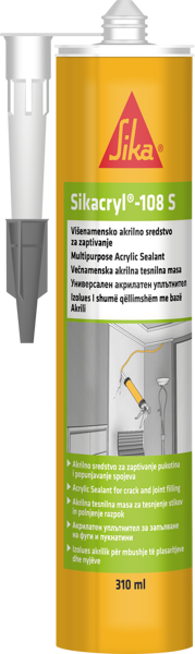 Снимка на Фугопълнител Sikacryl 108 S бял - 310мл - Sika - 579705