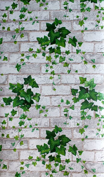 Снимка на Тапет Симплекс влагоустойчив плюш тухла бяла - 2042 