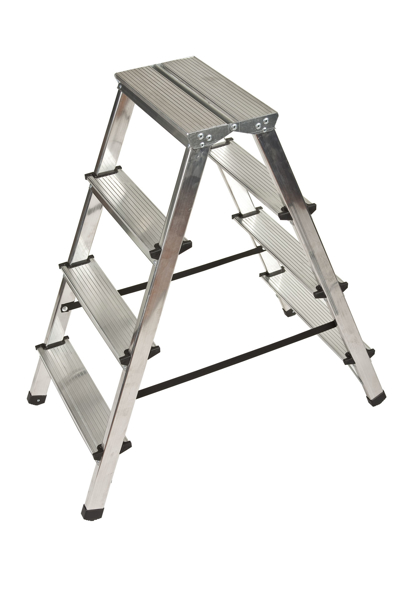 Снимка на Стълба алуминиева двураменна DRABEST- 2х4 - 125кг.