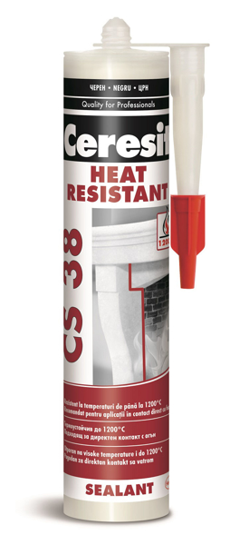 Снимка на Силикон термоустойчив Ceresit CS 38 - черен - 300мл