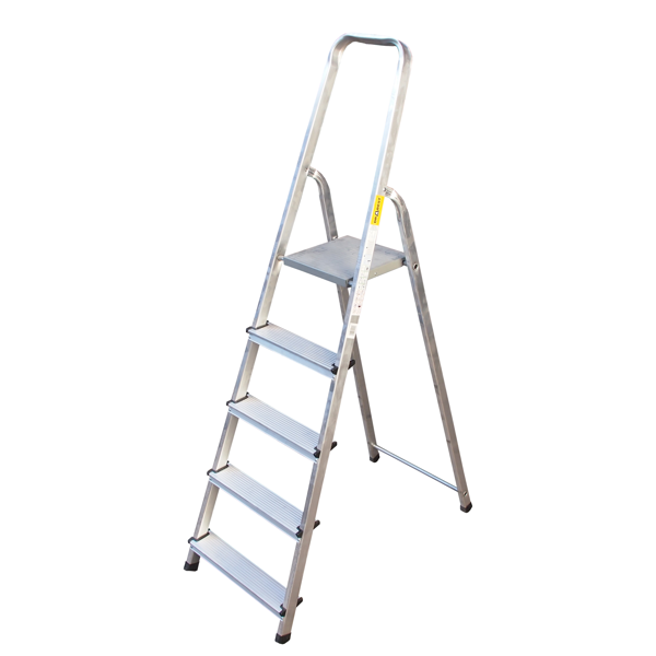 Снимка на Стълба алумин. дом. DRABEST 4+1 товароносимост 125 кг