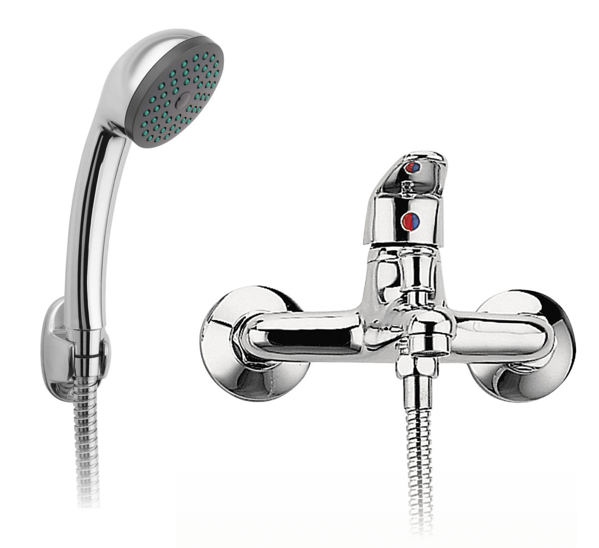 Снимка на  Смесител стенен за вана/душ с аксесоари SMILE BSM11 - FERRO - BSM11