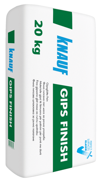 Снимка на Шпакловка фина гипсова Кнауф Gips Finish за ръчно полагане 20 кг.