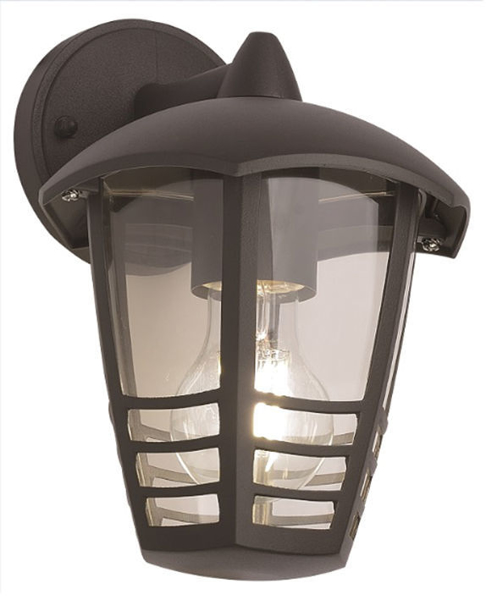 Снимка на Фенер градински Belight 1хE27 max60W 220V IP44 черен - горен носач