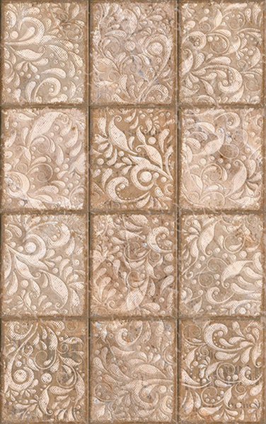 Снимка на Фаянс декор IJ 25х40 Яспис принт Кафява