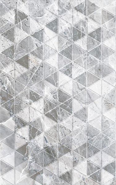 Снимка на Фаянс декор IJ 25х40 Яспис принт Сива